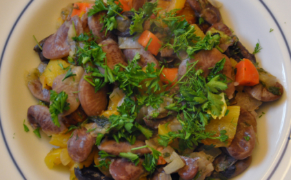 Lima Beans with Olives and Peppers