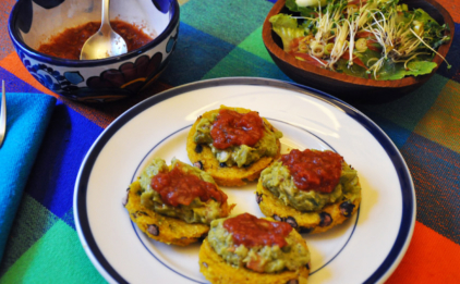 Black Bean Polenta Cakes