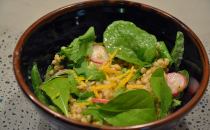 Sorghum and Arugula Bowl