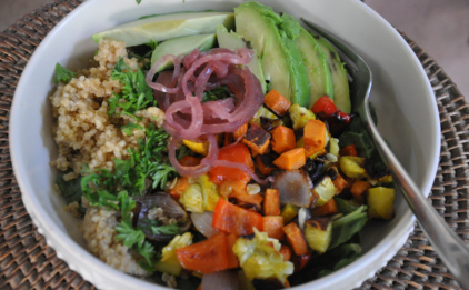Quinoa Roasted Veggie Bowl