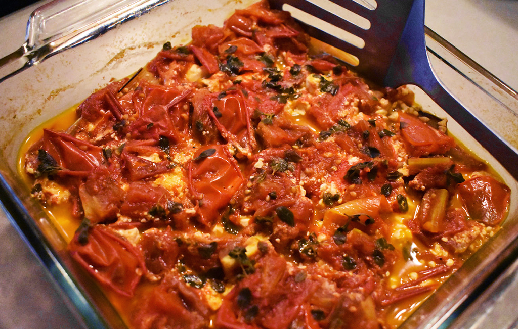 Eggplant-Tomato Bake