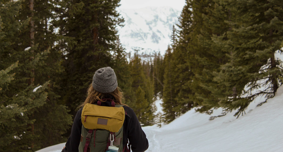 Woman Snowshoeing