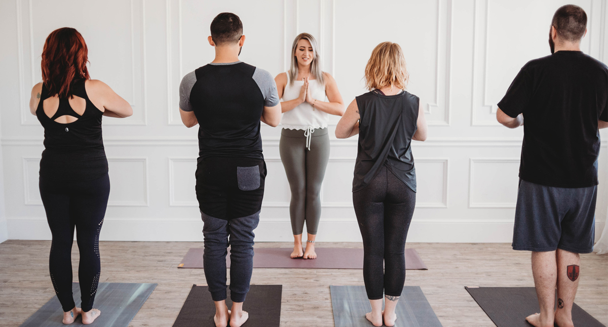 Yoga Class in Tadasana