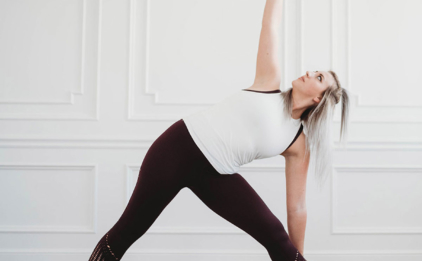 Trikonasana (Triangle Pose) with Cork Block