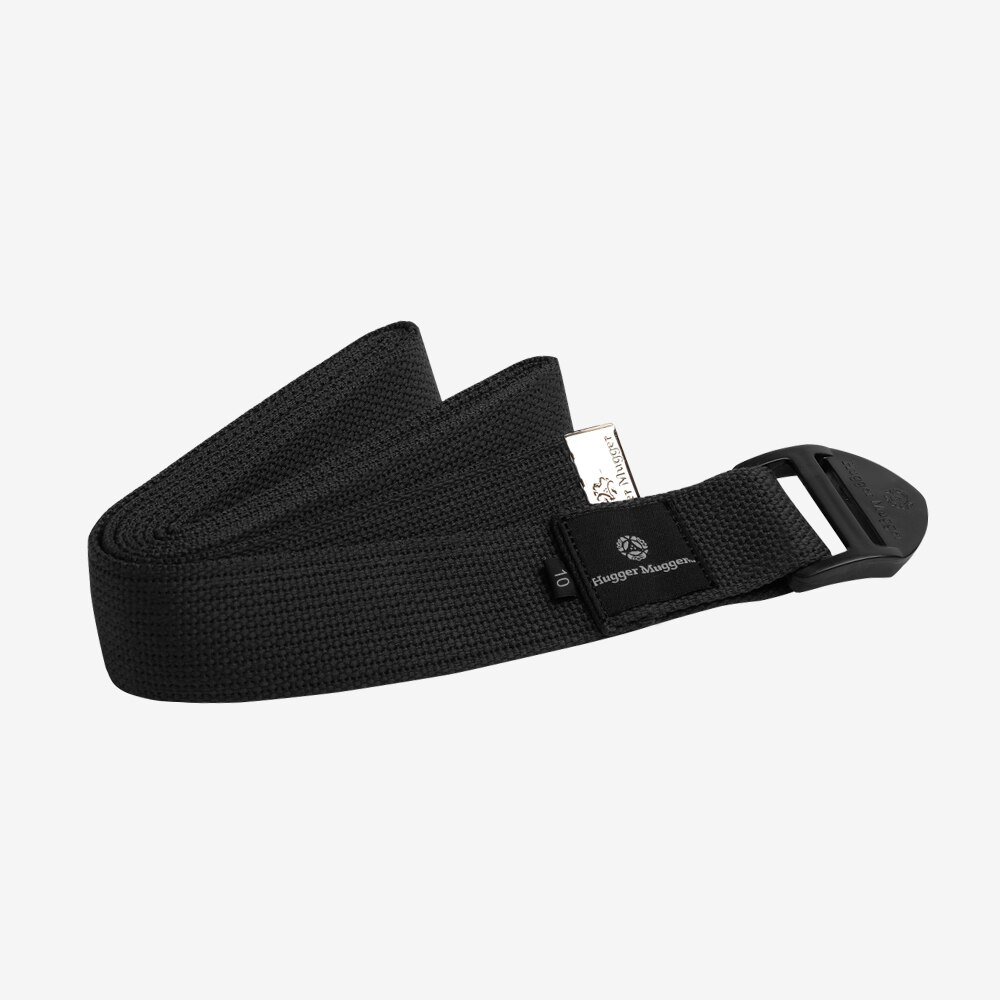 black yoga strap