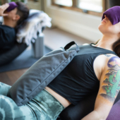 Constructive Rest with 10 lb. Yoga Sandbag - Gray