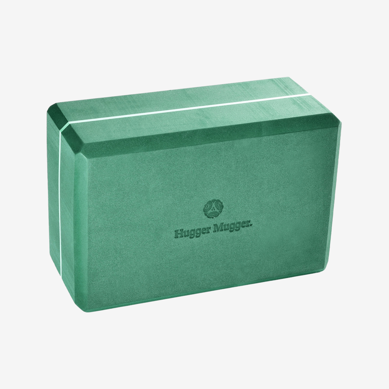 4 in. Foam Yoga Block - Evergreen (Side View)