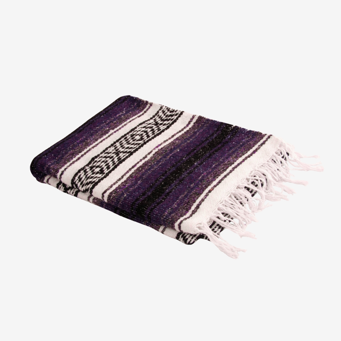 Recycled Mexican Blanket - Purple