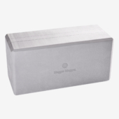5 in. Big Foam Yoga Block - Gray (Front View)