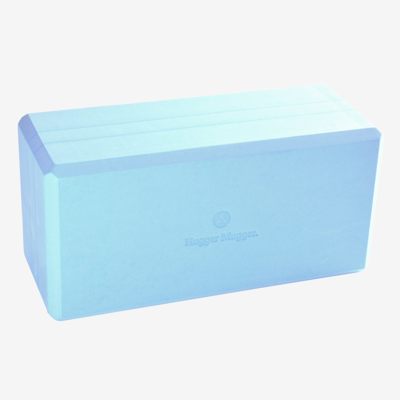 5 in. Big Foam Yoga Block - Blue (Front View)