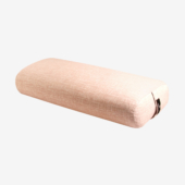 Standard Yoga Bolster - Rose Quartz (Top View)