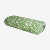 Standard Yoga Bolster - Green Goddess (Top View)