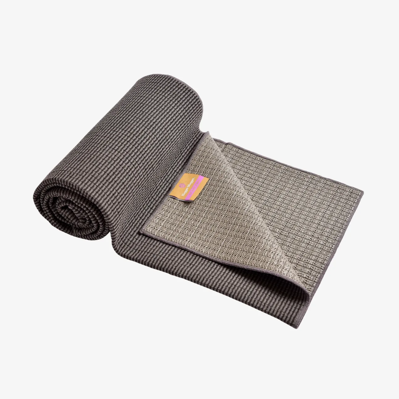 The Yoga Towel - Graphite (Front View)
