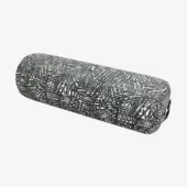 Round Yoga Bolster - Misty Palms (Front View)