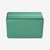 4 in. Foam Yoga Block - Evergreen (Back View)