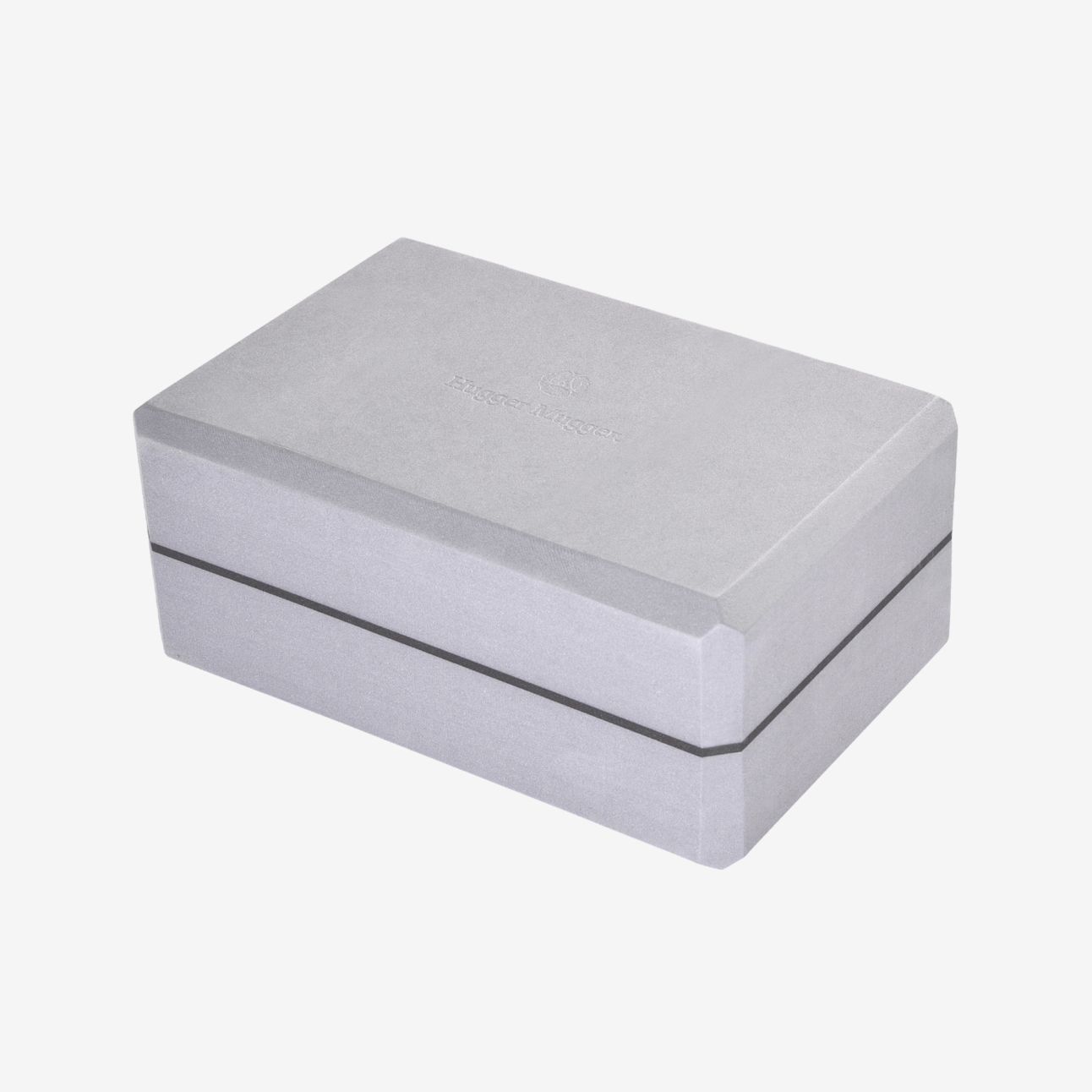 4 in. Foam Yoga Block - Gray (Side View)