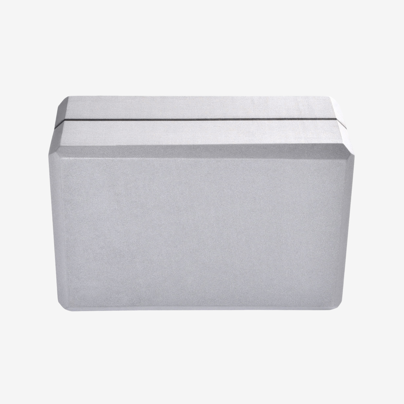 4 in. Foam Yoga Block - Gray (Back View)
