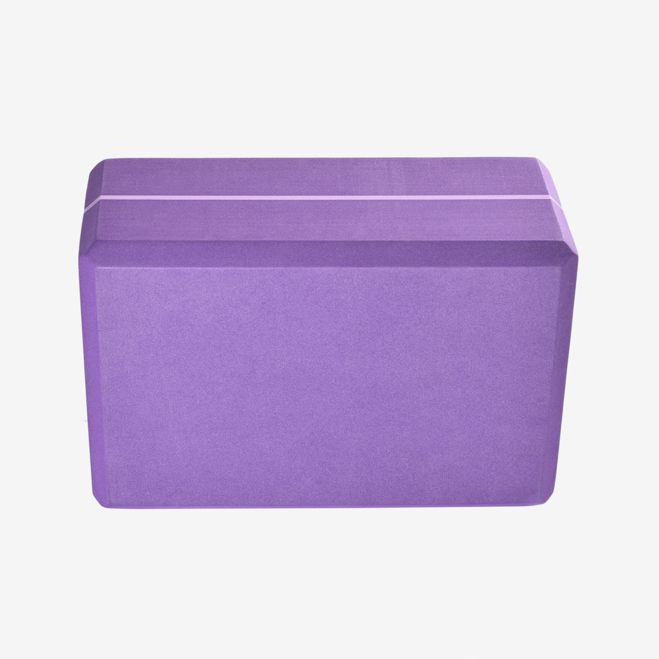 4 in. Foam Yoga Block - Purple (Back View)