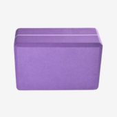 4 in. Foam Yoga Block - Purple (Back View)
