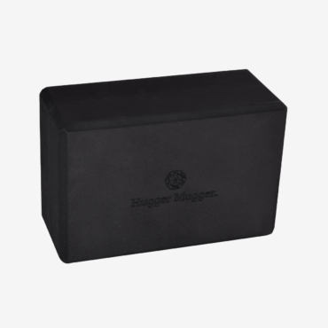 4 in. Recycled Foam Yoga Block - Black (Front View)