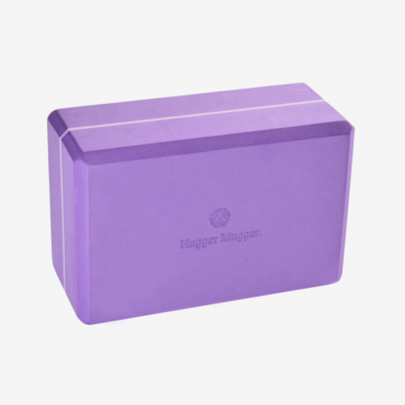 4 in. Foam Yoga Block - Purple (Front View)