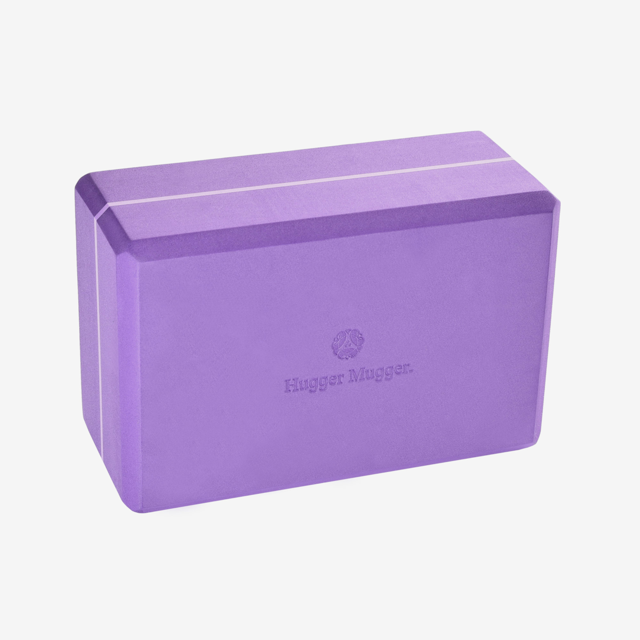 4 in. Foam Yoga Block - Purple (Side View)