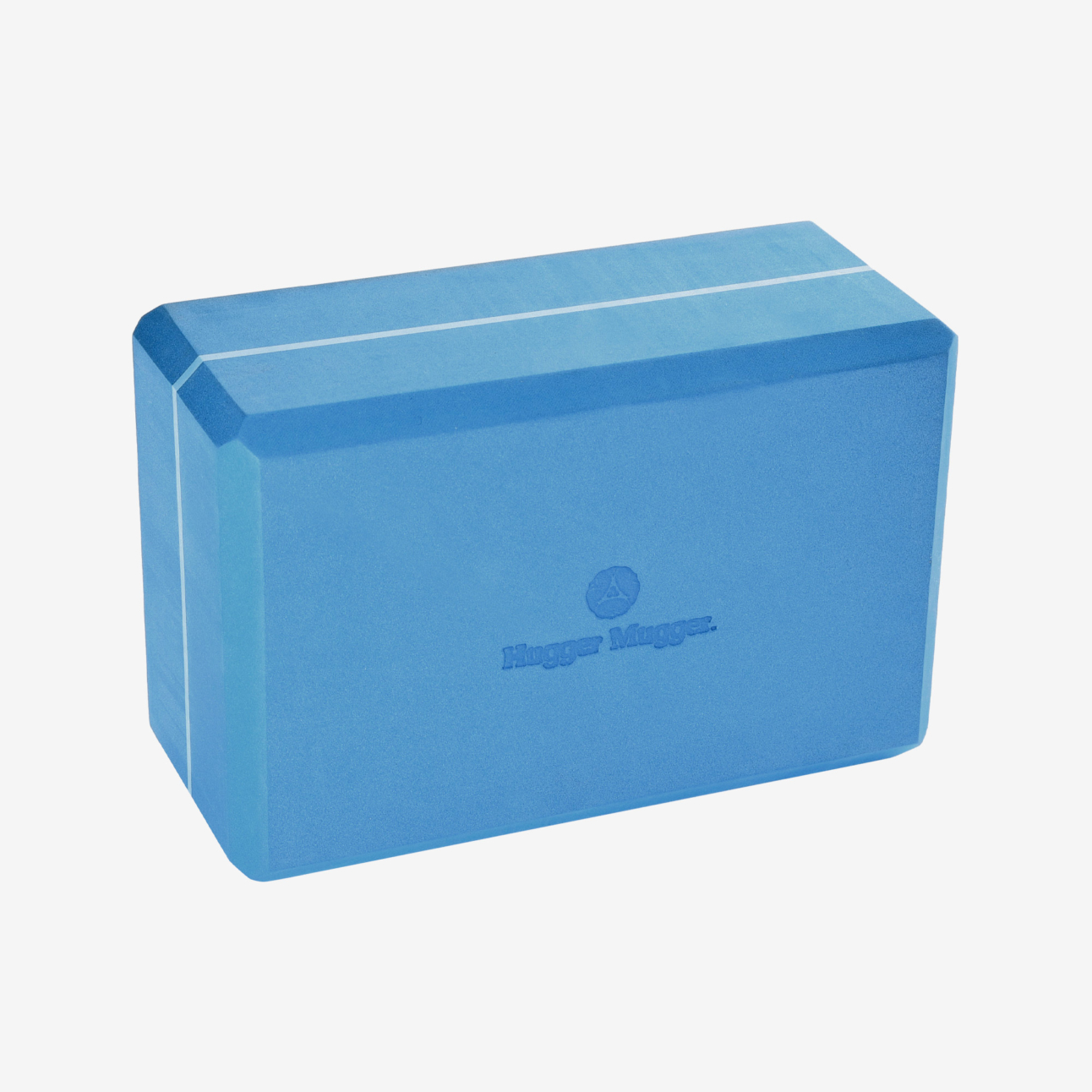 4 in. Foam Yoga Block - Blue (Side View)
