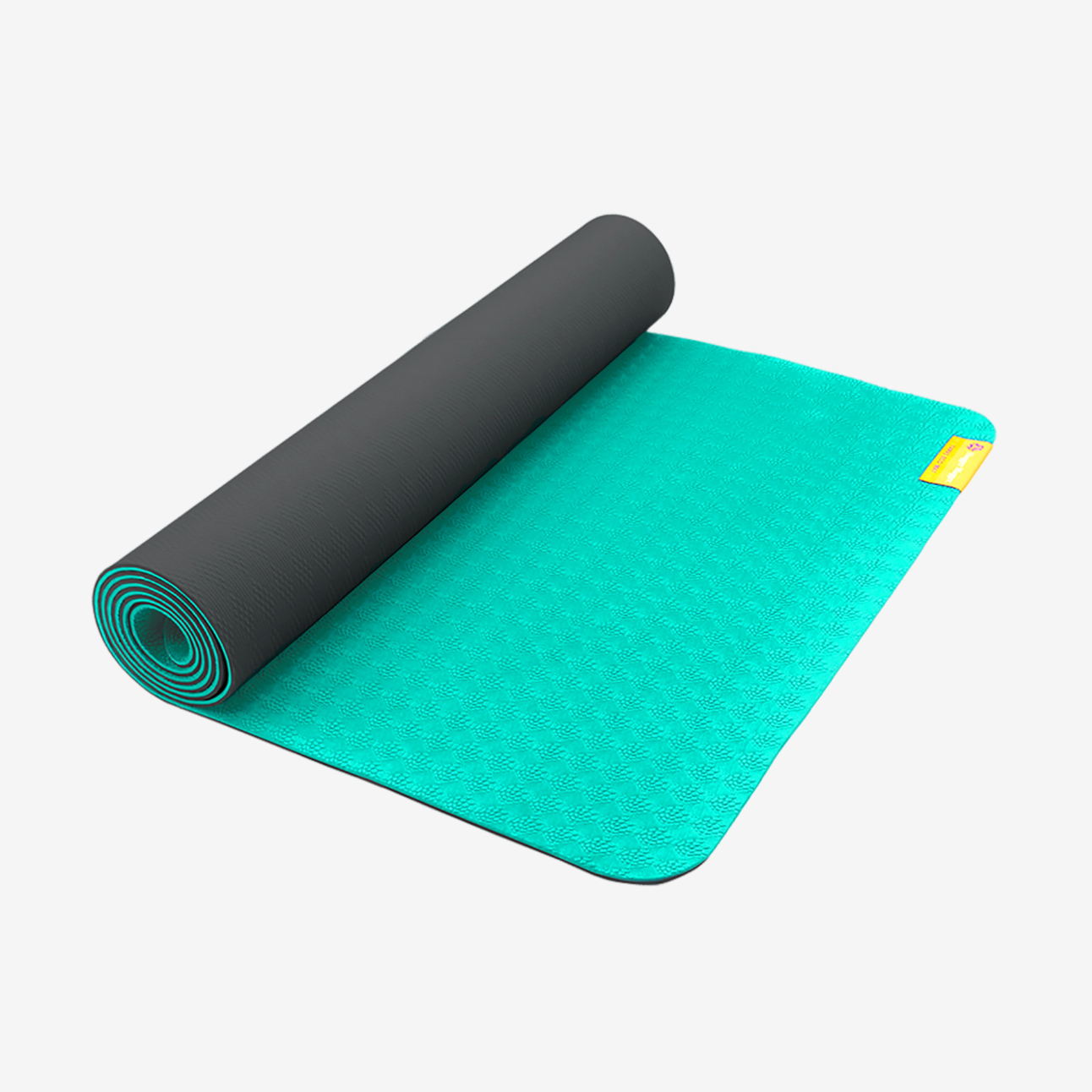 Earth Elements 5 mm Yoga Mat - Teal Onyx (Front View)