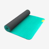 Earth Elements 5 mm Yoga Mat - Teal Onyx (Front View)