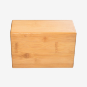 Bamboo Yoga Block (Back Angle)