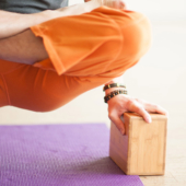 Tolasana (Scale Pose) with Bamboo Yoga Blocks