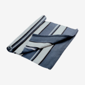 Cotton Yoga Rug - Granite (Folded View)