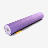 Earth Elements 5 mm Yoga Mat - Purple Mist (Rolled View)