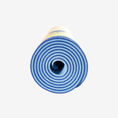 Earth Elements 5 mm Yoga Mat - Sky Blue (End View)