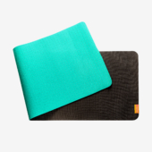 Earth Elements 5 mm Yoga Mat - Teal Onyx (Folded View)