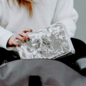 4 in. Marbled Foam Yoga Block - Storm