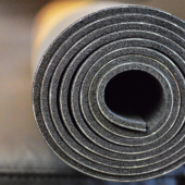 Rolled Para Rubber XL Yoga Mat - Storm
