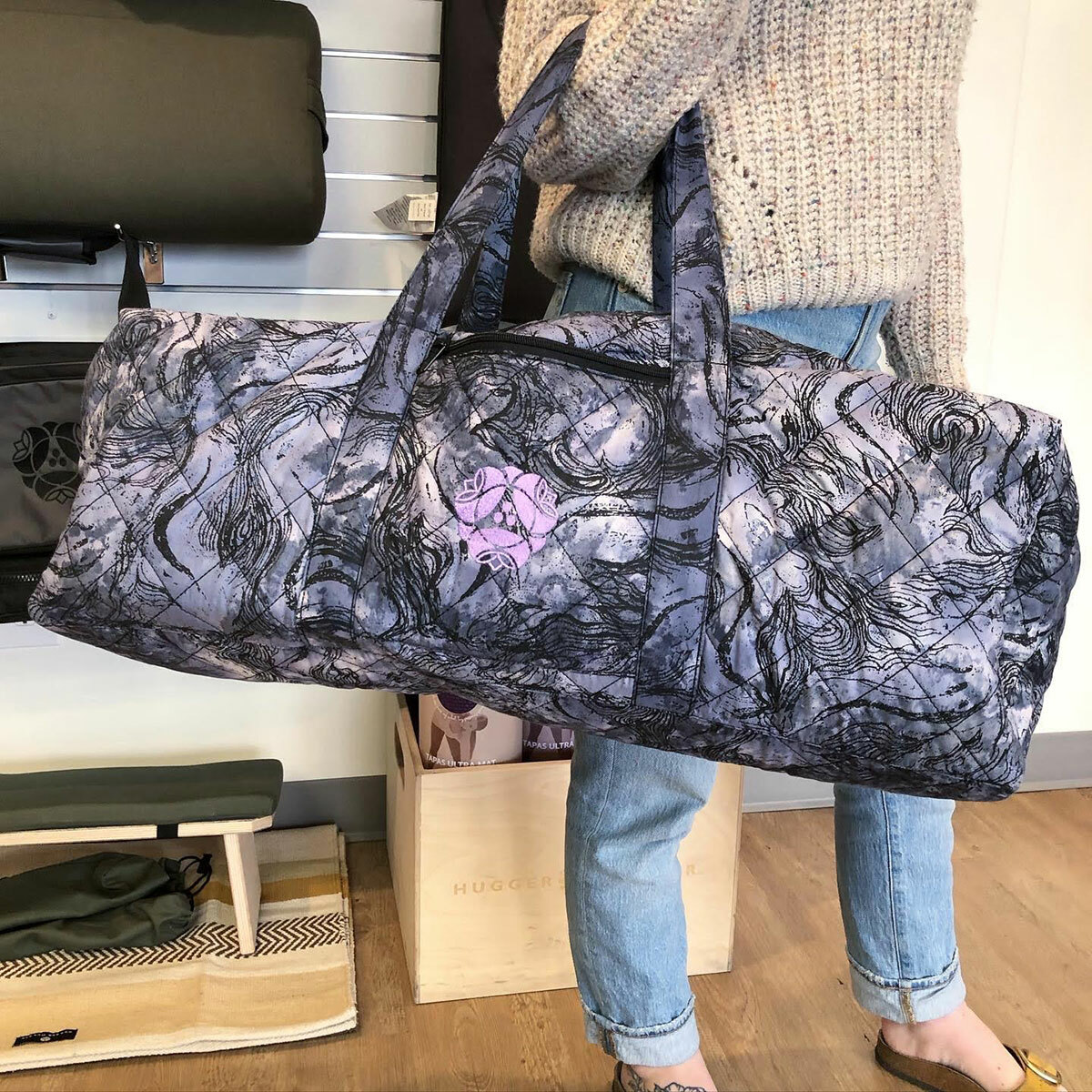 Quilted Yoga Mat Bag - Hugger Mugger