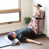 Legs Up the Wall with 10 lb. Yoga Sandbag - Gray