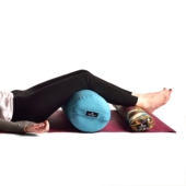 Round Yoga Bolster - Aqua