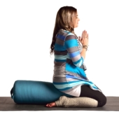 Round Yoga Bolster - Aqua