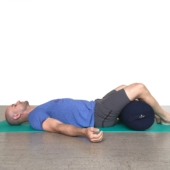 Round Yoga Bolster - Blue