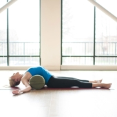 Round Yoga Bolster - Olive