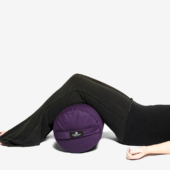 Round Yoga Bolster - Plum