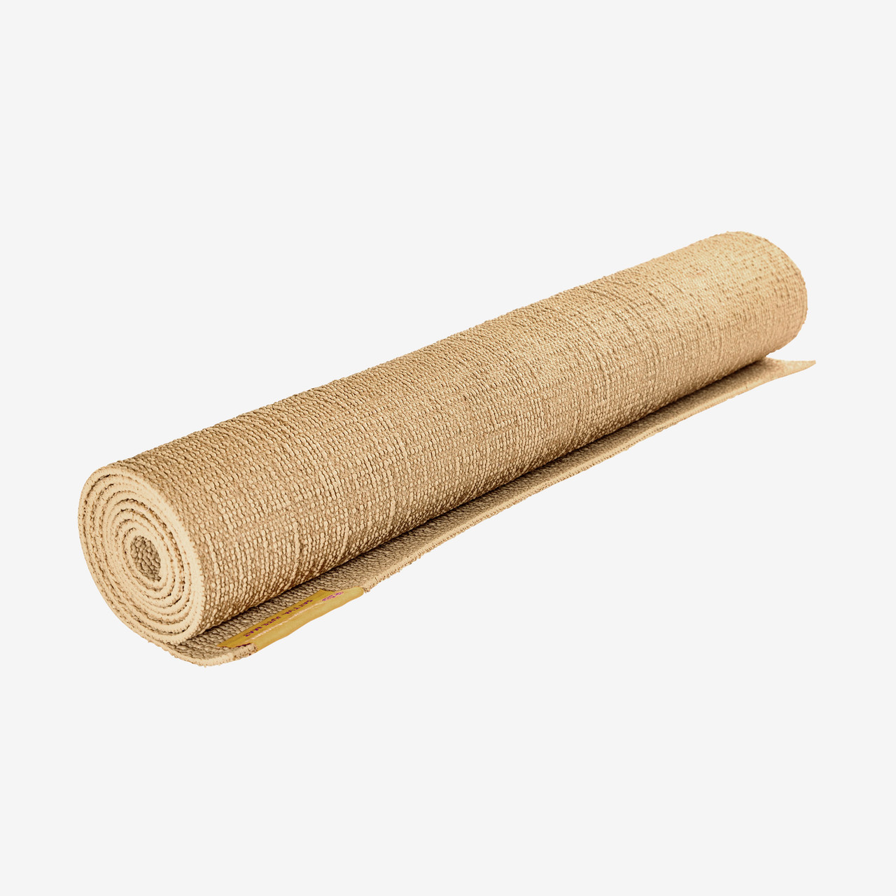 OnlyMat Latex backed Jute Yoga Mat With Orange Cotton Border