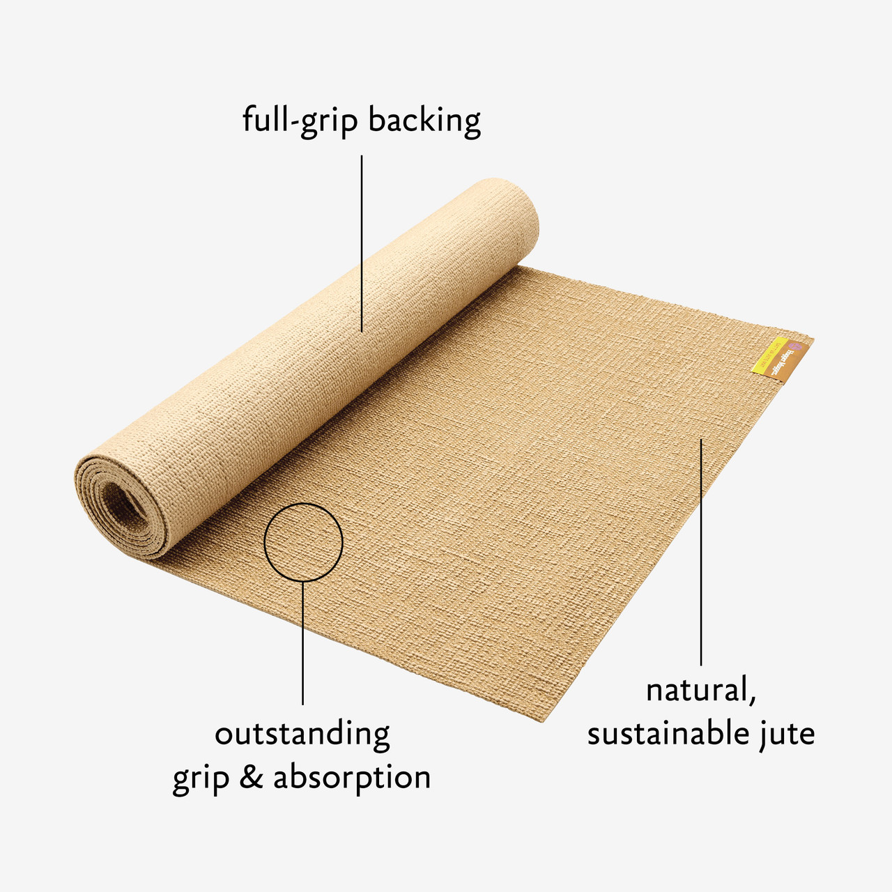 meisje Aanvrager Bank Sattva Jute Yoga Mat - Hugger Mugger | Sustainable, Natural, Eco-Friendly