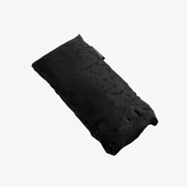 Silk Eye Pillow with Bead Filling - Black