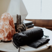 Silk Neck Pillow - Black