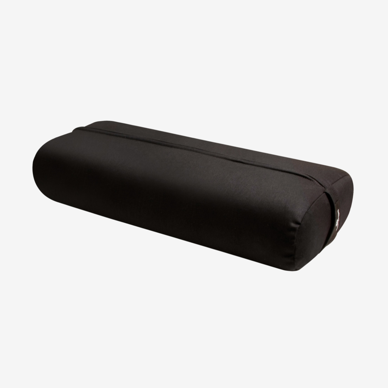 Standard Yoga Bolster - Black (Bottom View)