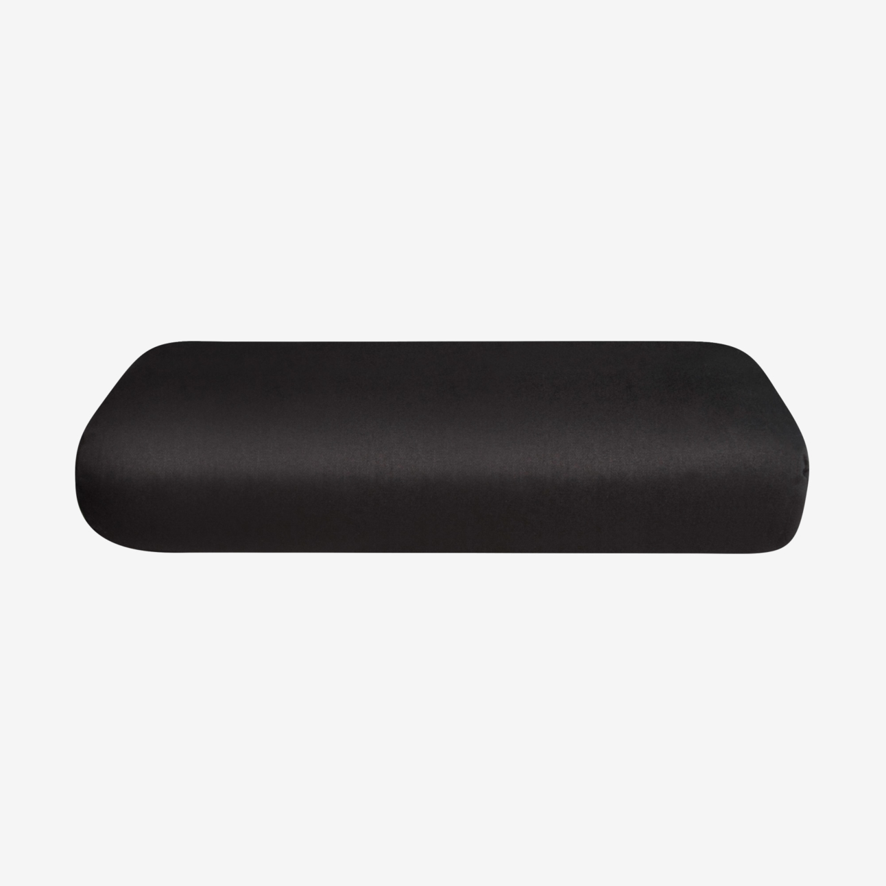 Standard Yoga Bolster - Black (Side View)